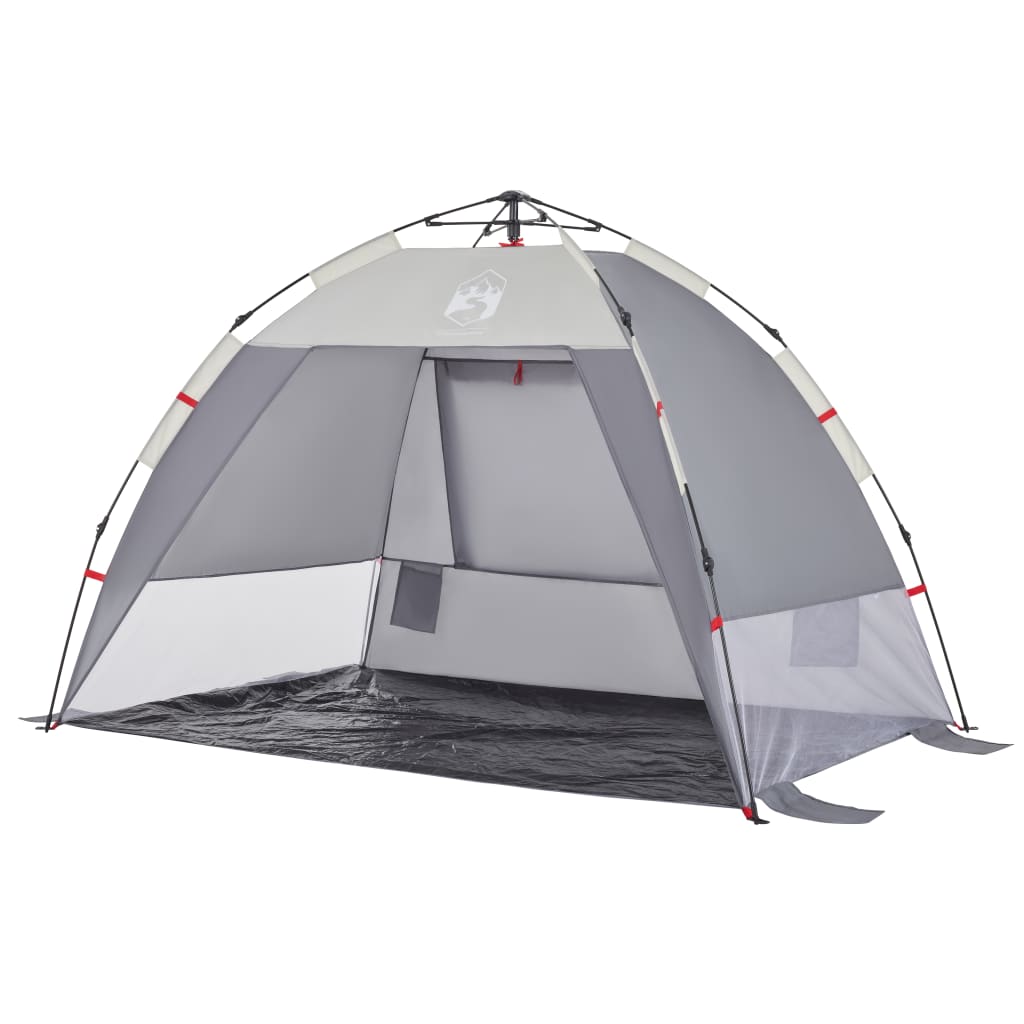 Strandtent 2-persoons waterdicht snelontgrendeling grijs is nu te koop bij PeponiXL, paradijselijk wonen!