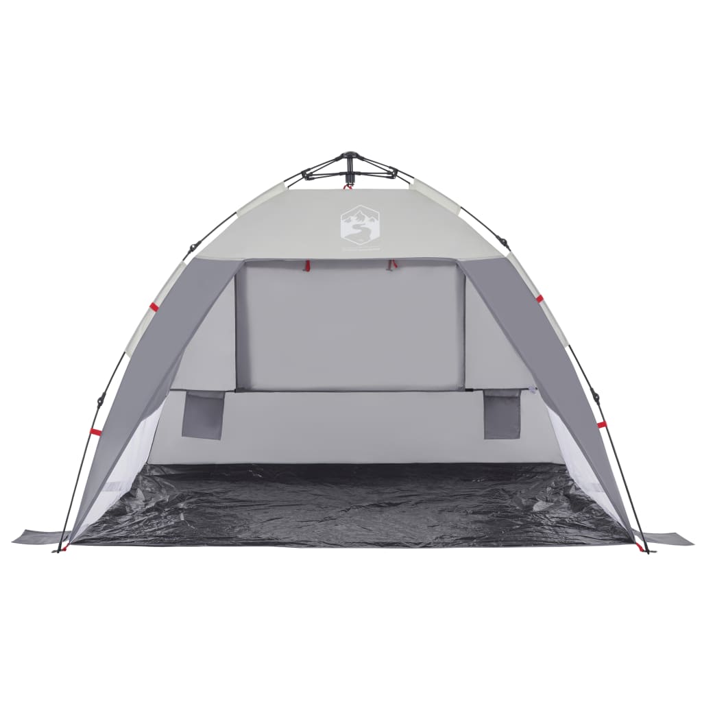 Strandtent 2-persoons waterdicht snelontgrendeling grijs is nu te koop bij PeponiXL, paradijselijk wonen!