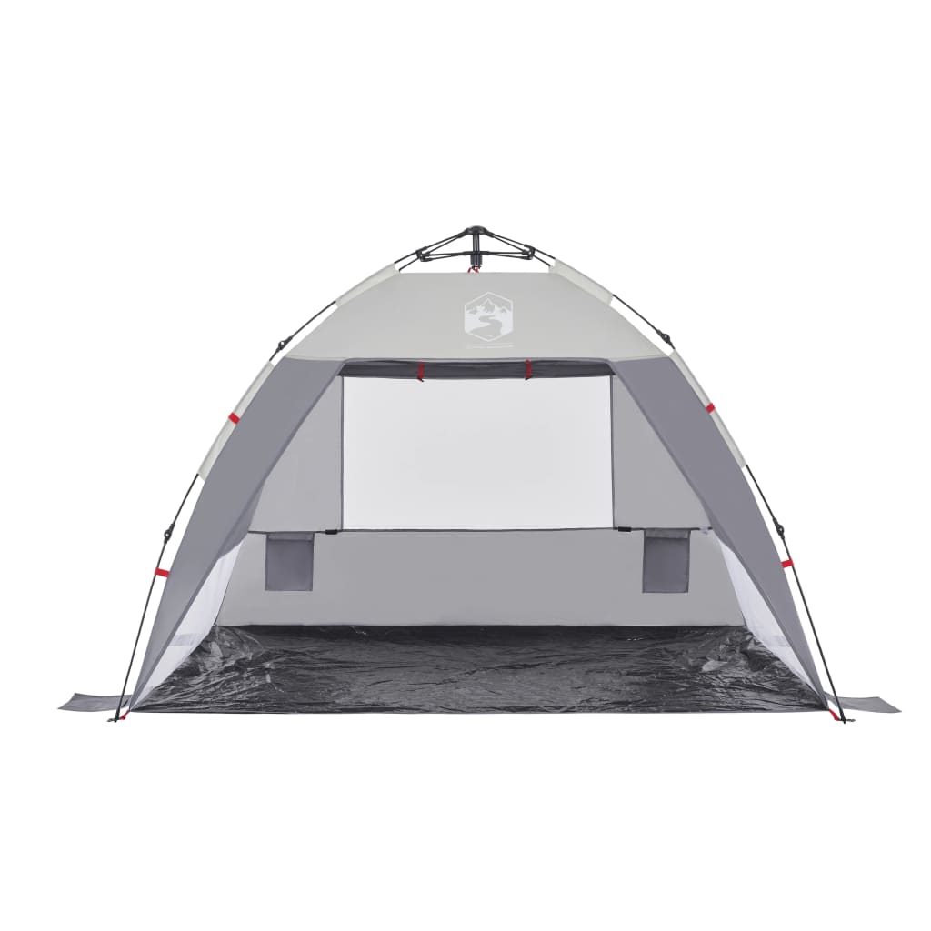 Strandtent 2-persoons waterdicht snelontgrendeling grijs is nu te koop bij PeponiXL, paradijselijk wonen!