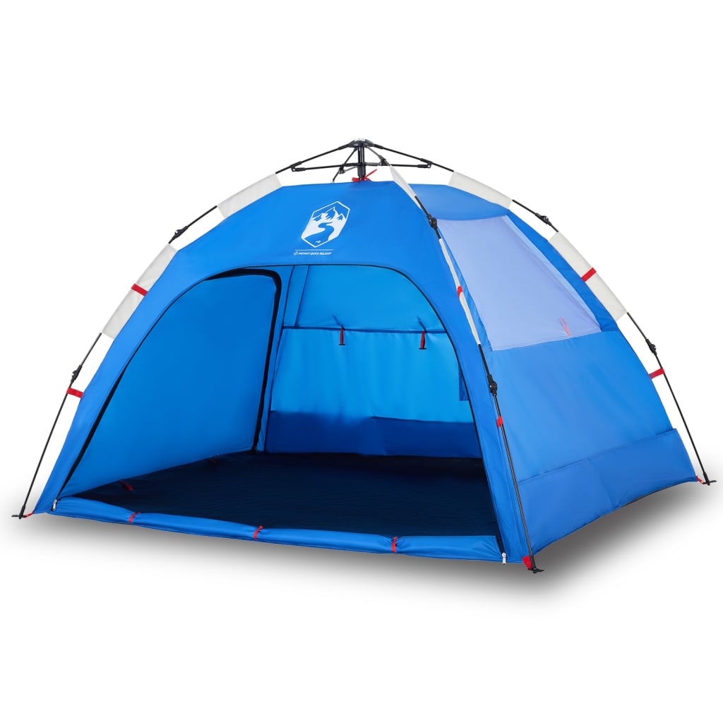 Strandtent 2-persoons waterdicht snelontgrendeling azuurblauw is nu te koop bij PeponiXL, paradijselijk wonen!