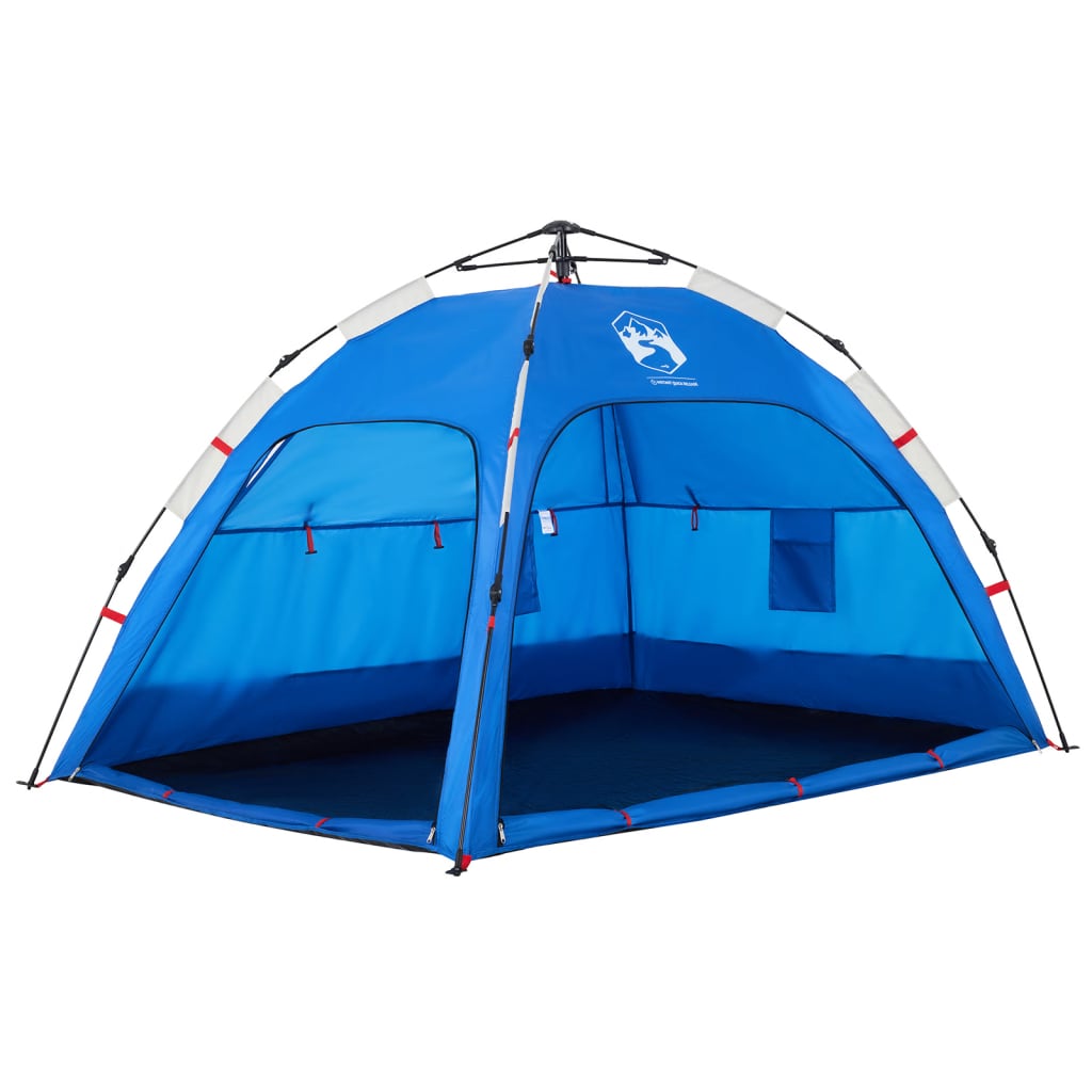 Strandtent 2-persoons waterdicht snelontgrendeling azuurblauw is nu te koop bij PeponiXL, paradijselijk wonen!