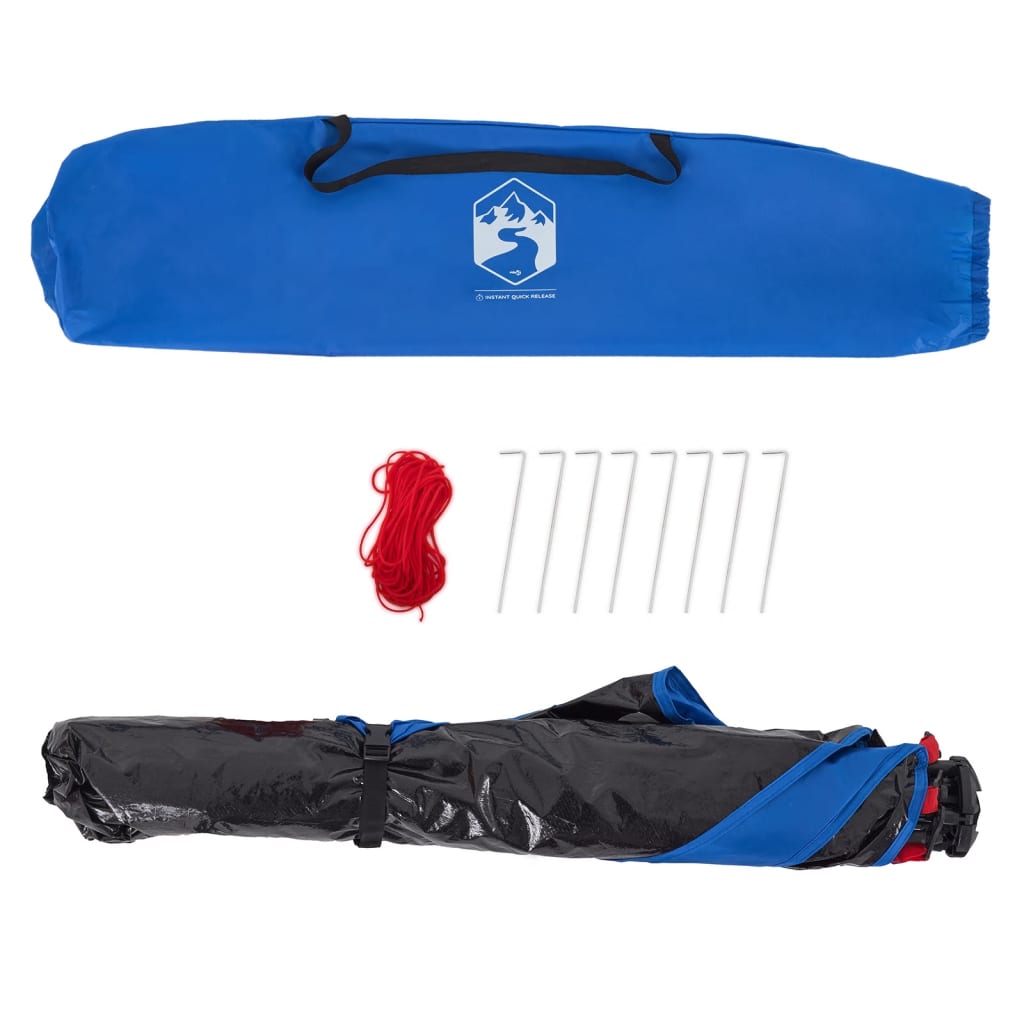 Strandtent 2-persoons waterdicht snelontgrendeling azuurblauw is nu te koop bij PeponiXL, paradijselijk wonen!