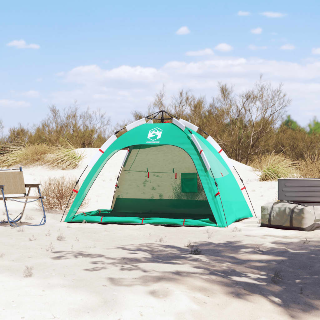 strandtent 2-persoons waterdicht snelontgrendeling zeegroen is nu te koop bij PeponiXL, paradijselijk wonen!