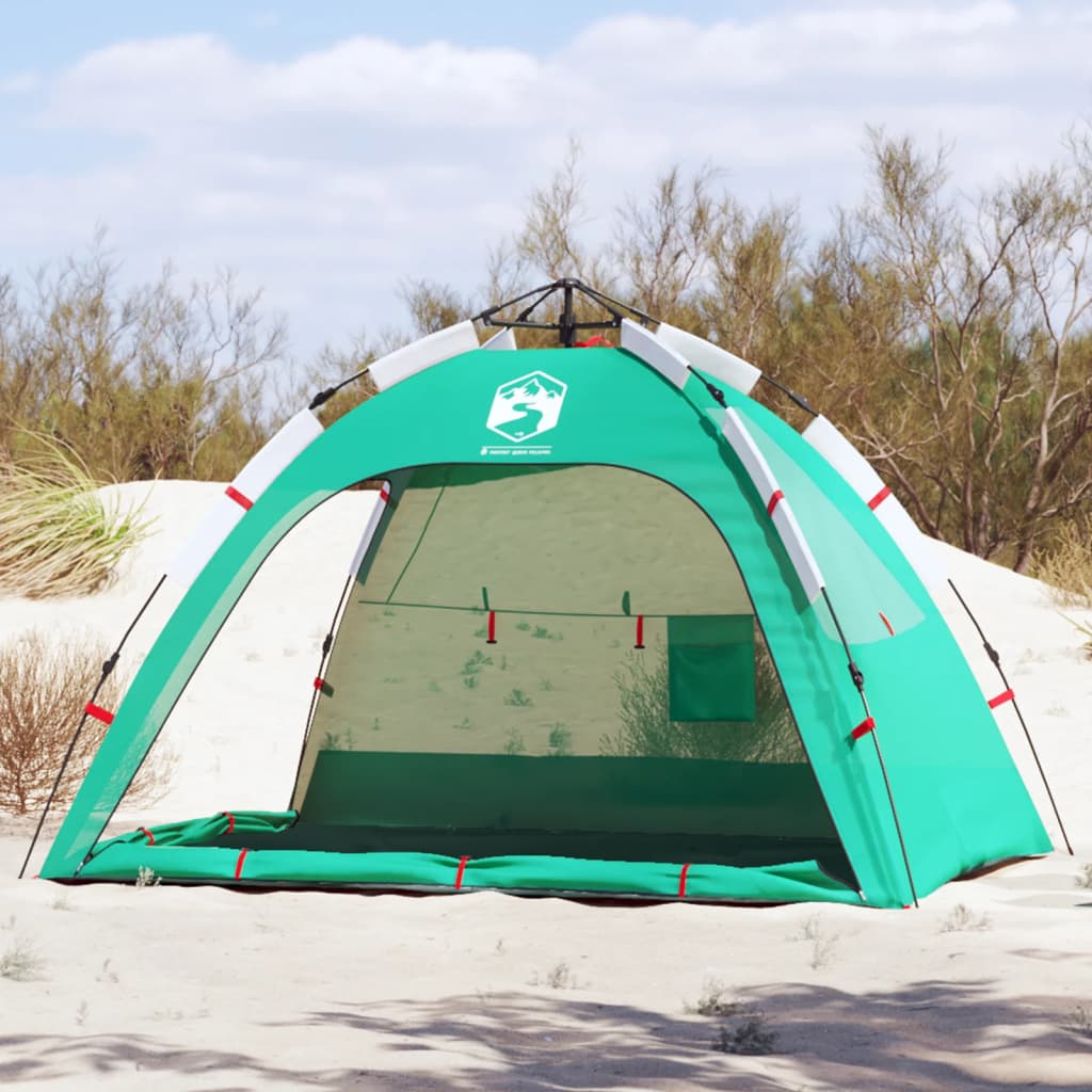 strandtent 2-persoons waterdicht snelontgrendeling zeegroen is nu te koop bij PeponiXL, paradijselijk wonen!