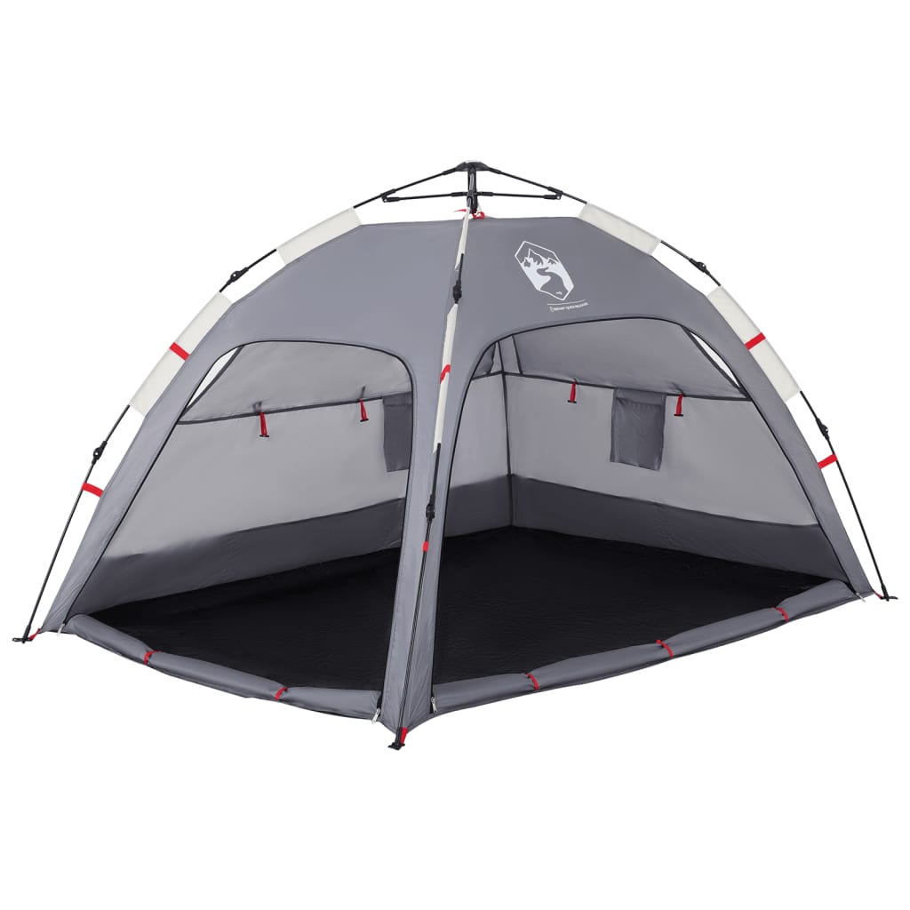 Strandtent 2-persoons waterdicht snelontgrendeling grijs is nu te koop bij PeponiXL, paradijselijk wonen!