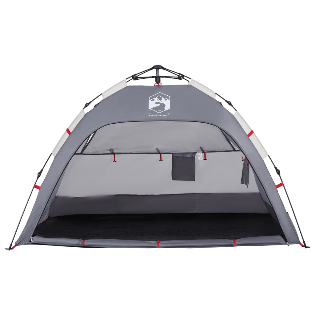 Strandtent 2-persoons waterdicht snelontgrendeling grijs is nu te koop bij PeponiXL, paradijselijk wonen!