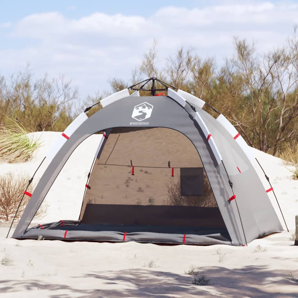 Strandtent 2-persoons waterdicht snelontgrendeling grijs is nu te koop bij PeponiXL, paradijselijk wonen!