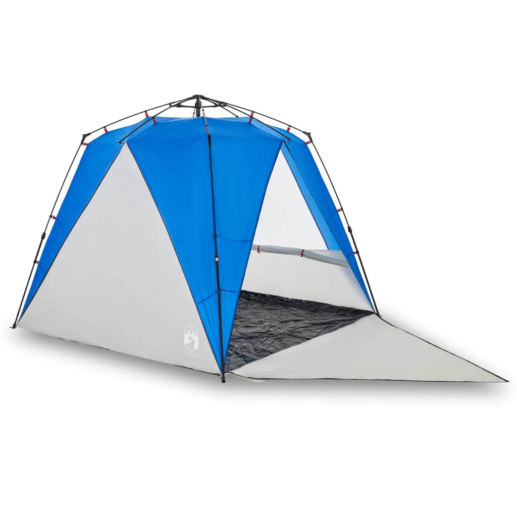 Strandtent 4-persoons waterdicht snelontgrendeling azuurblauw is nu te koop bij PeponiXL, paradijselijk wonen!