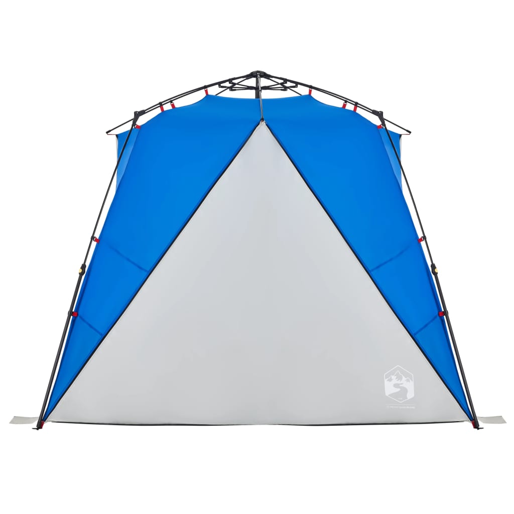 Strandtent 4-persoons waterdicht snelontgrendeling azuurblauw is nu te koop bij PeponiXL, paradijselijk wonen!