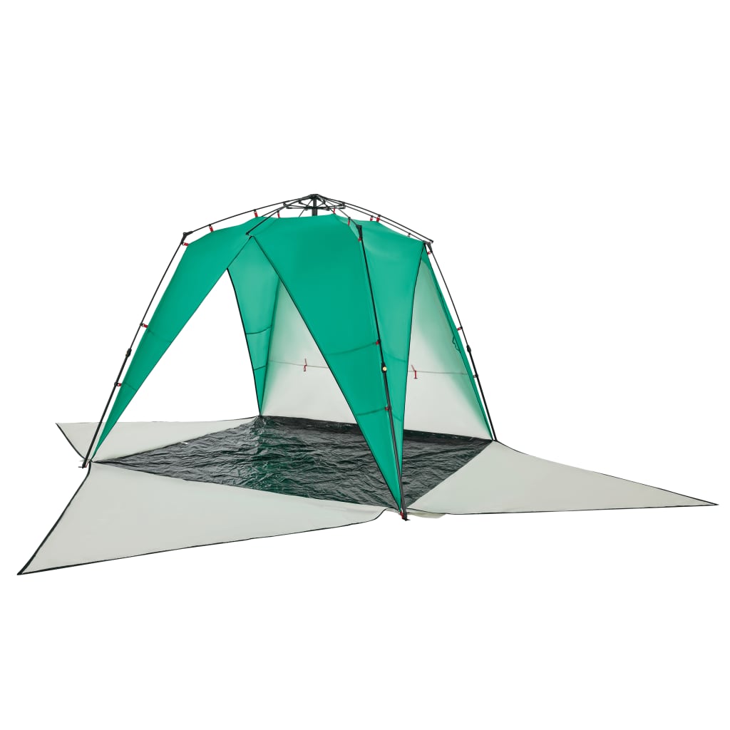 strandtent 4-persoons waterdicht snelontgrendeling zeegroen is nu te koop bij PeponiXL, paradijselijk wonen!