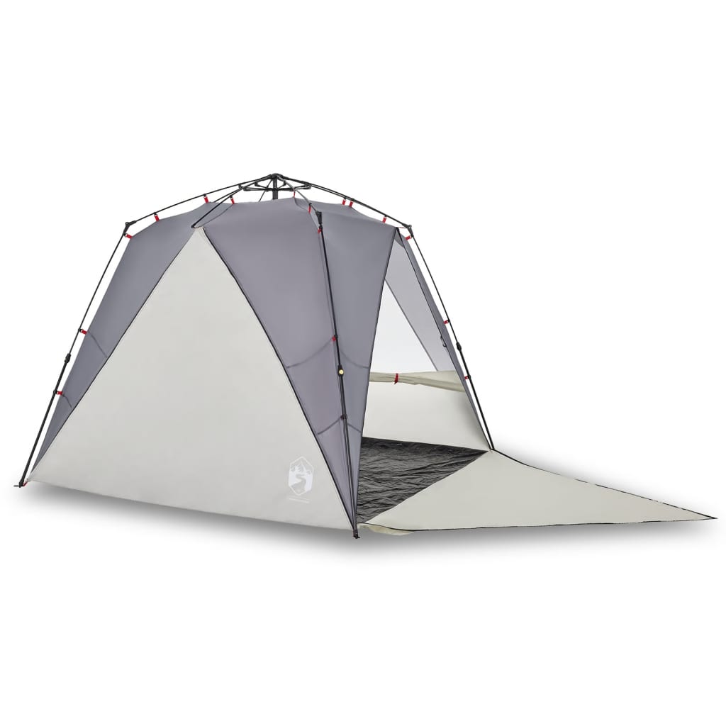 Strandtent 4-persoons waterdicht snelontgrendeling grijs is nu te koop bij PeponiXL, paradijselijk wonen!