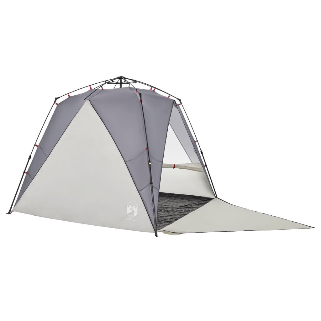 Strandtent 4-persoons waterdicht snelontgrendeling grijs is nu te koop bij PeponiXL, paradijselijk wonen!