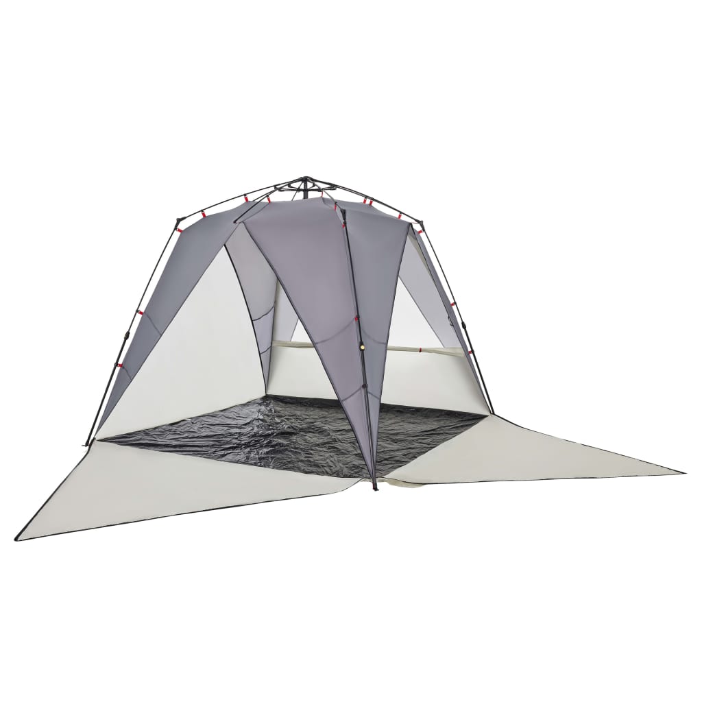Strandtent 4-persoons waterdicht snelontgrendeling grijs is nu te koop bij PeponiXL, paradijselijk wonen!