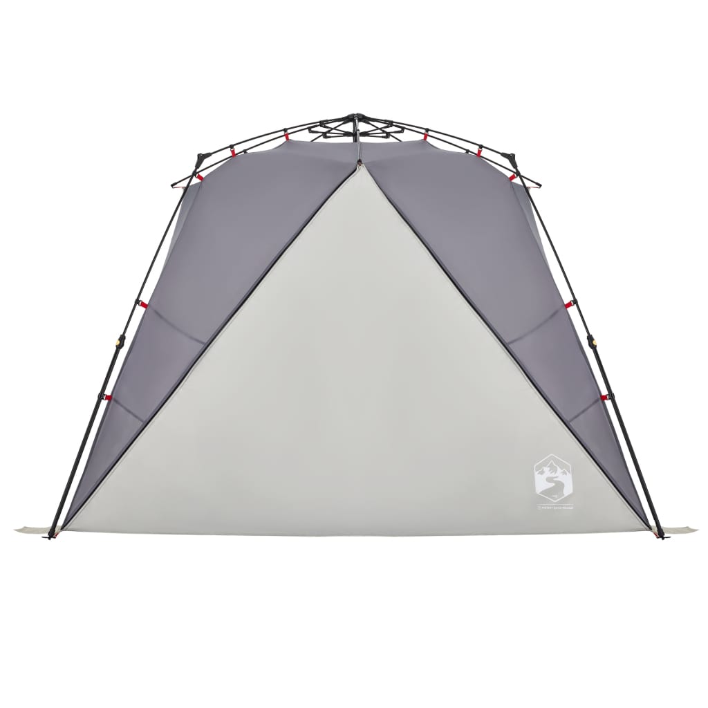 Strandtent 4-persoons waterdicht snelontgrendeling grijs is nu te koop bij PeponiXL, paradijselijk wonen!