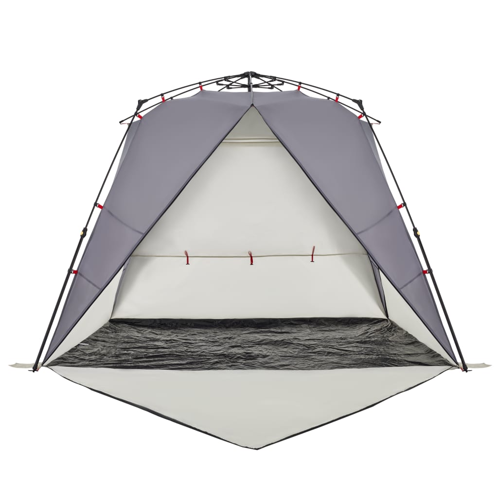 Strandtent 4-persoons waterdicht snelontgrendeling grijs is nu te koop bij PeponiXL, paradijselijk wonen!