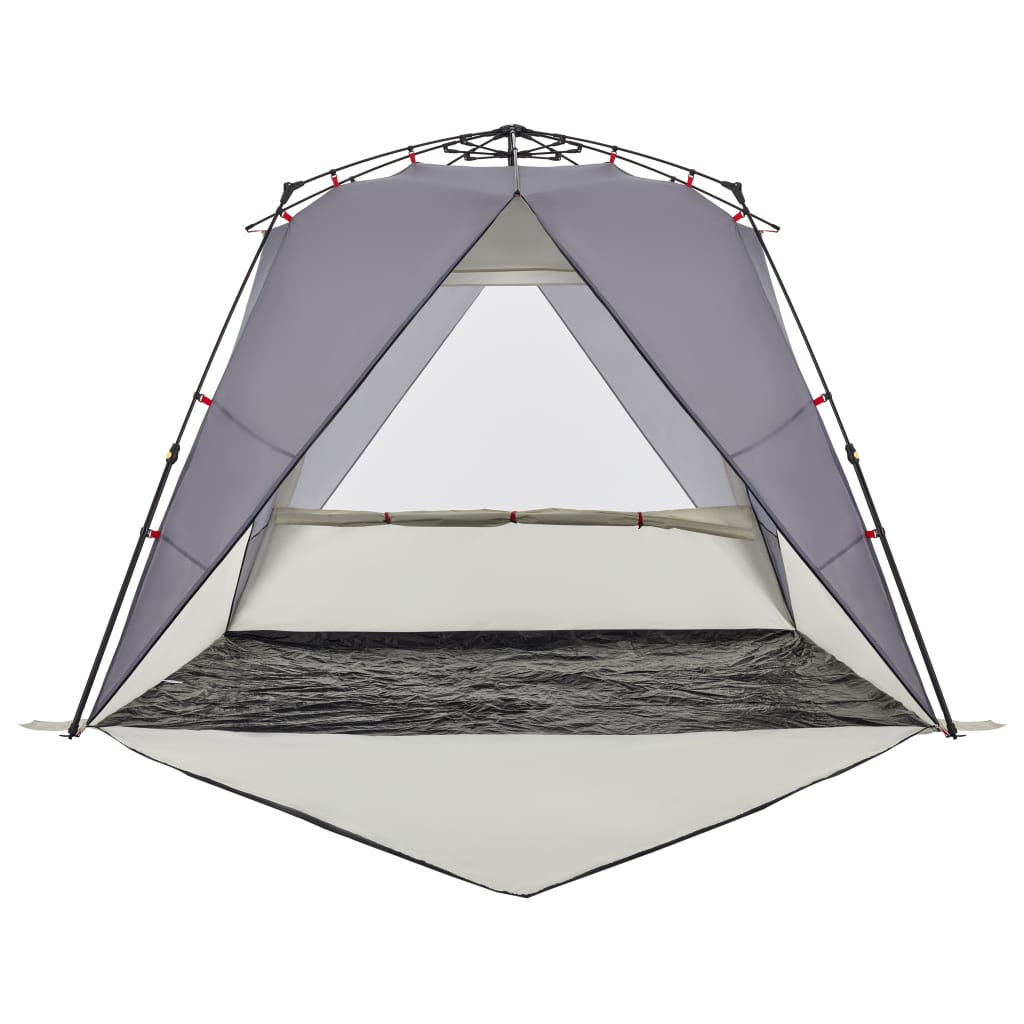 Strandtent 4-persoons waterdicht snelontgrendeling grijs is nu te koop bij PeponiXL, paradijselijk wonen!