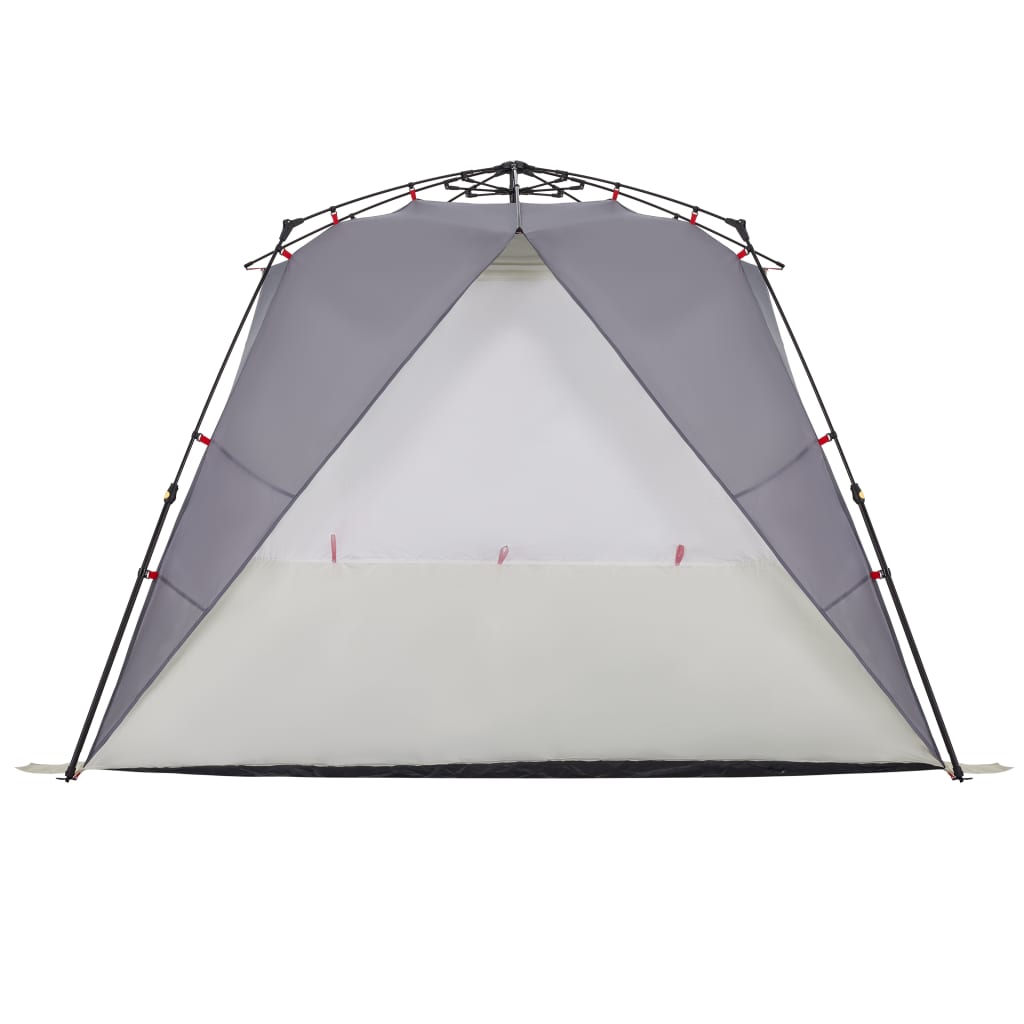Strandtent 4-persoons waterdicht snelontgrendeling grijs is nu te koop bij PeponiXL, paradijselijk wonen!
