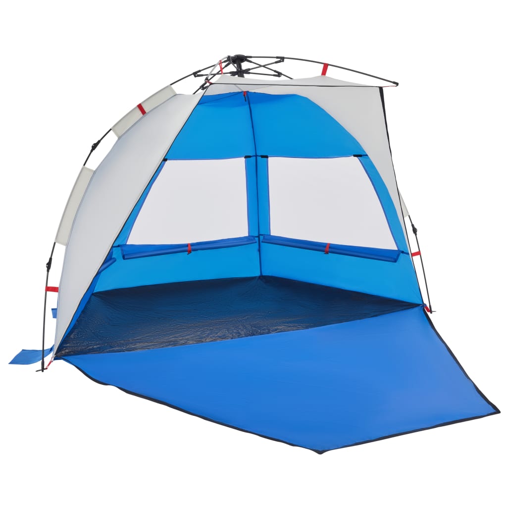 Strandtent 2-persoons waterdicht snelontgrendeling azuurblauw is nu te koop bij PeponiXL, paradijselijk wonen!