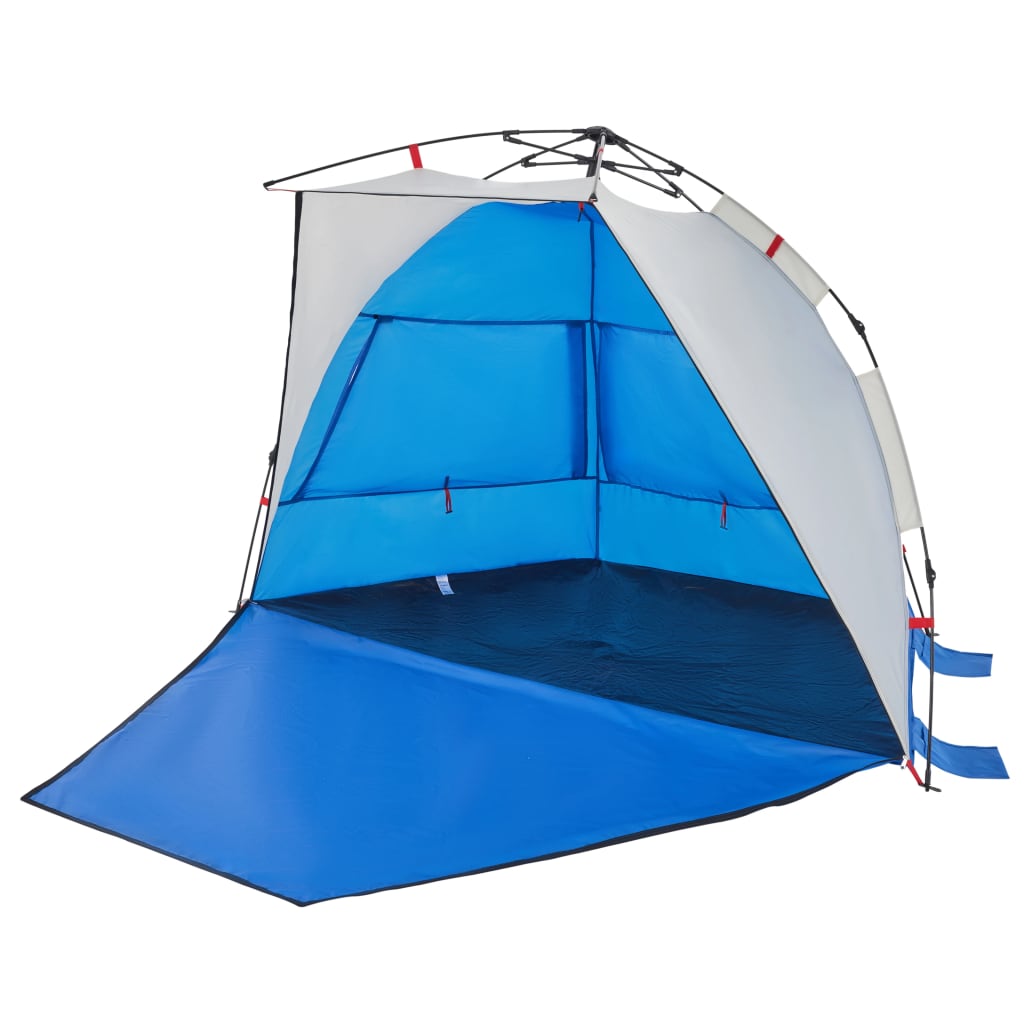 Strandtent 2-persoons waterdicht snelontgrendeling azuurblauw is nu te koop bij PeponiXL, paradijselijk wonen!