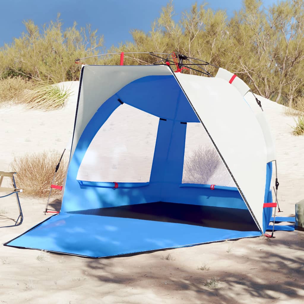 Strandtent 2-persoons waterdicht snelontgrendeling azuurblauw is nu te koop bij PeponiXL, paradijselijk wonen!