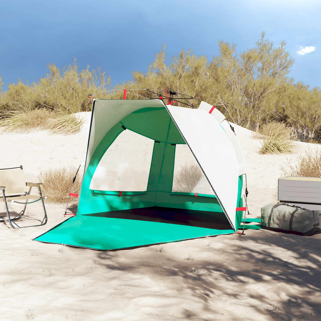 strandtent 2-persoons waterdicht snelontgrendeling zeegroen is nu te koop bij PeponiXL, paradijselijk wonen!