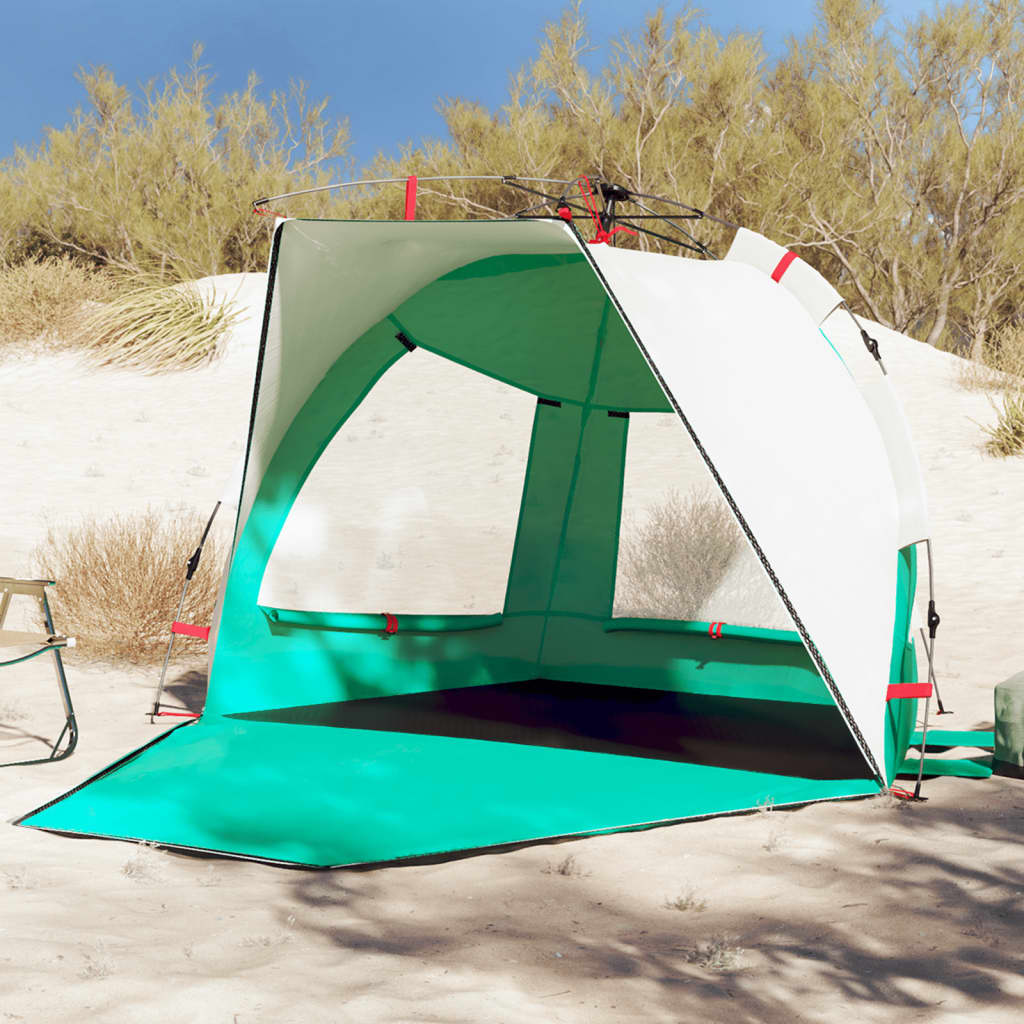 strandtent 2-persoons waterdicht snelontgrendeling zeegroen is nu te koop bij PeponiXL, paradijselijk wonen!