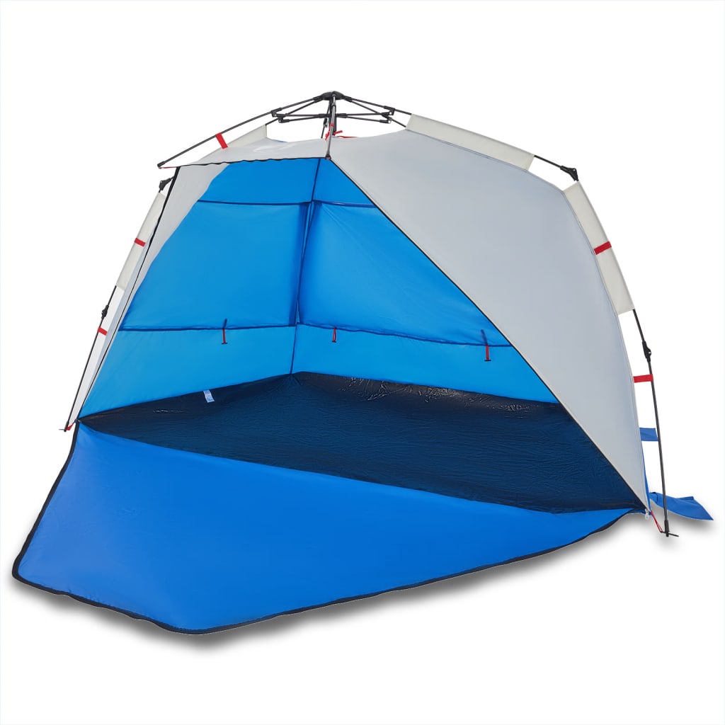 Strandtent 3-persoons waterdicht snelontgrendeling azuurblauw is nu te koop bij PeponiXL, paradijselijk wonen!