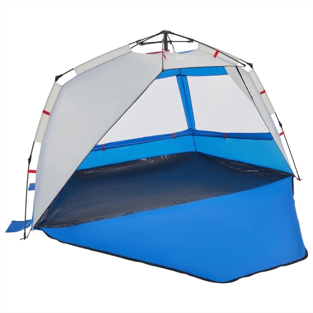 Strandtent 3-persoons waterdicht snelontgrendeling azuurblauw is nu te koop bij PeponiXL, paradijselijk wonen!