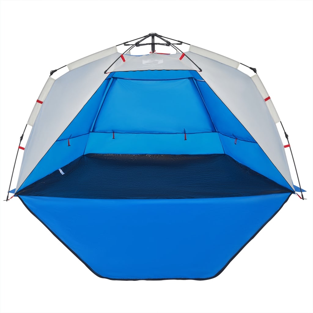 Strandtent 3-persoons waterdicht snelontgrendeling azuurblauw is nu te koop bij PeponiXL, paradijselijk wonen!