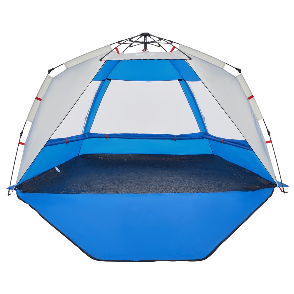 Strandtent 3-persoons waterdicht snelontgrendeling azuurblauw is nu te koop bij PeponiXL, paradijselijk wonen!