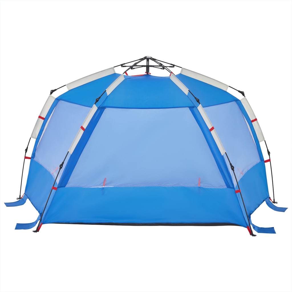 Strandtent 3-persoons waterdicht snelontgrendeling azuurblauw is nu te koop bij PeponiXL, paradijselijk wonen!