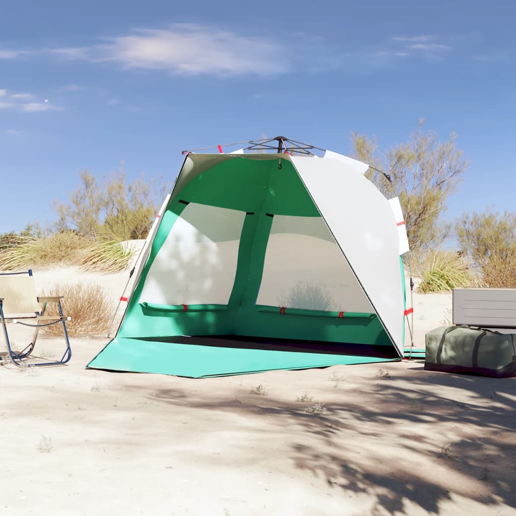 strandtent 3-persoons waterdicht snelontgrendeling zeegroen is nu te koop bij PeponiXL, paradijselijk wonen!
