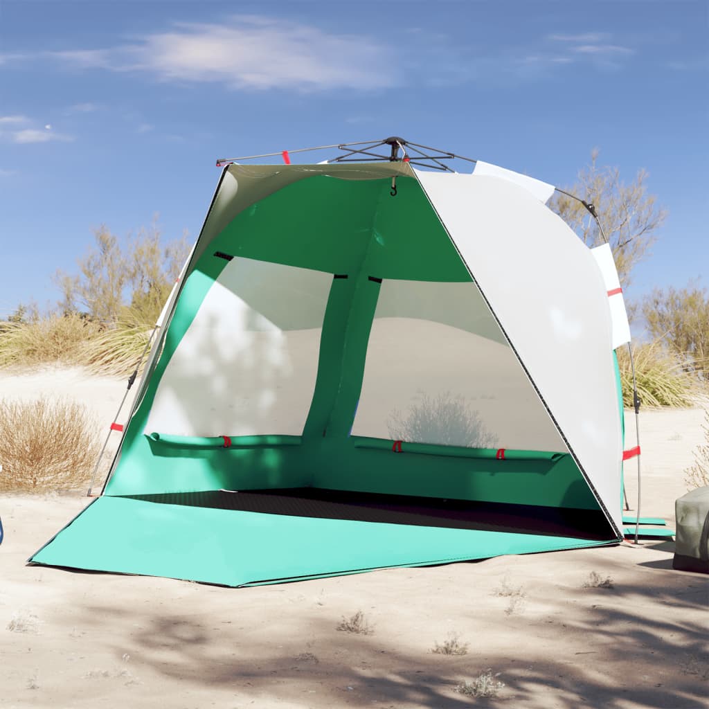 strandtent 3-persoons waterdicht snelontgrendeling zeegroen is nu te koop bij PeponiXL, paradijselijk wonen!