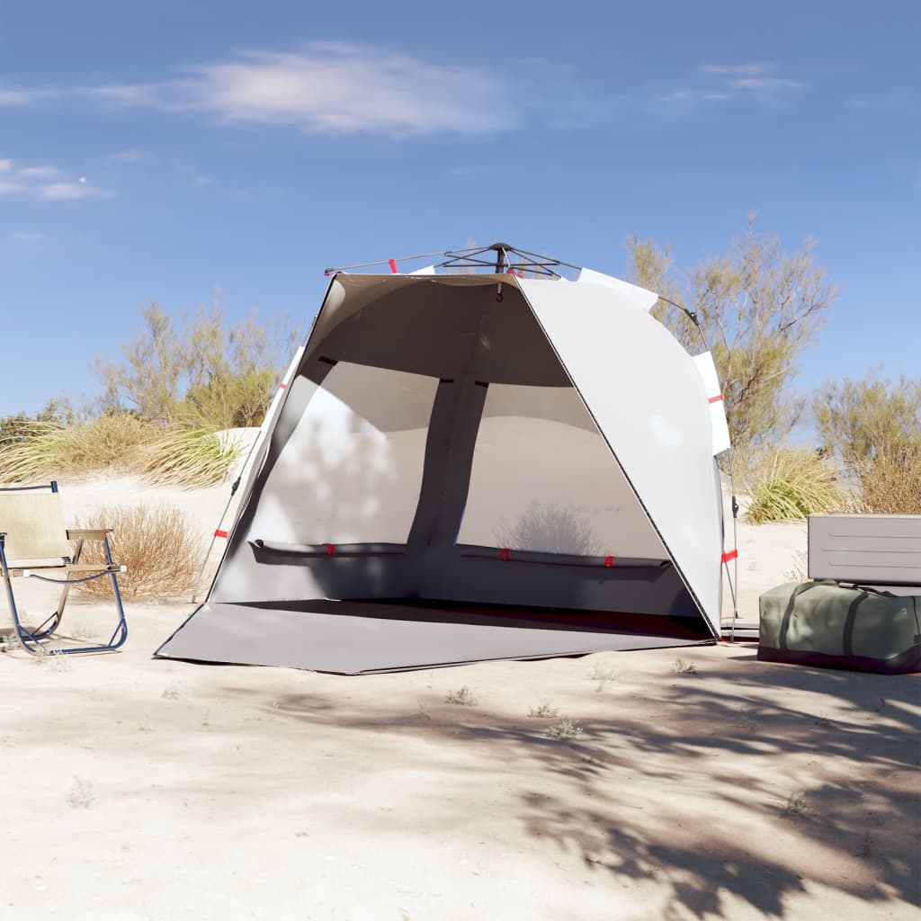 Strandtent 3-persoons waterdicht snelontgrendeling grijs is nu te koop bij PeponiXL, paradijselijk wonen!