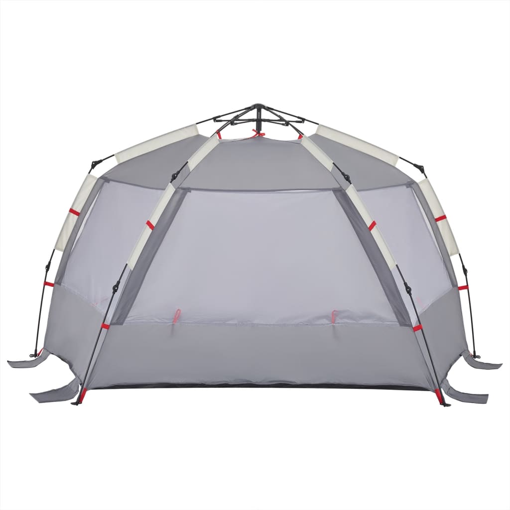 Strandtent 3-persoons waterdicht snelontgrendeling grijs is nu te koop bij PeponiXL, paradijselijk wonen!