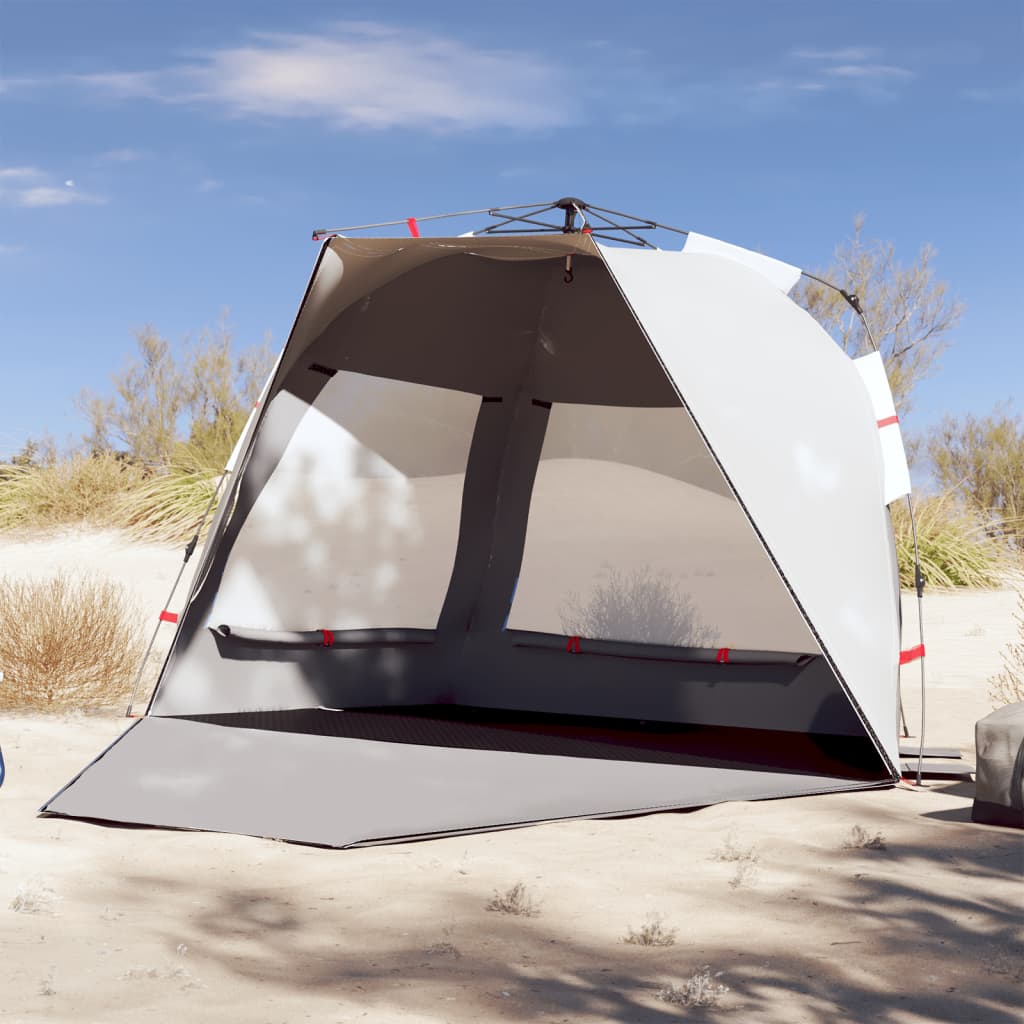 Strandtent 3-persoons waterdicht snelontgrendeling grijs is nu te koop bij PeponiXL, paradijselijk wonen!