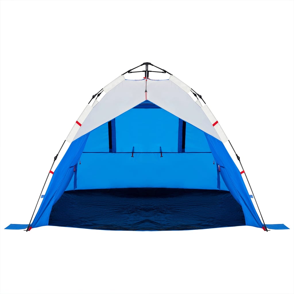 Strandtent 3-persoons waterdicht snelontgrendeling azuurblauw is nu te koop bij PeponiXL, paradijselijk wonen!