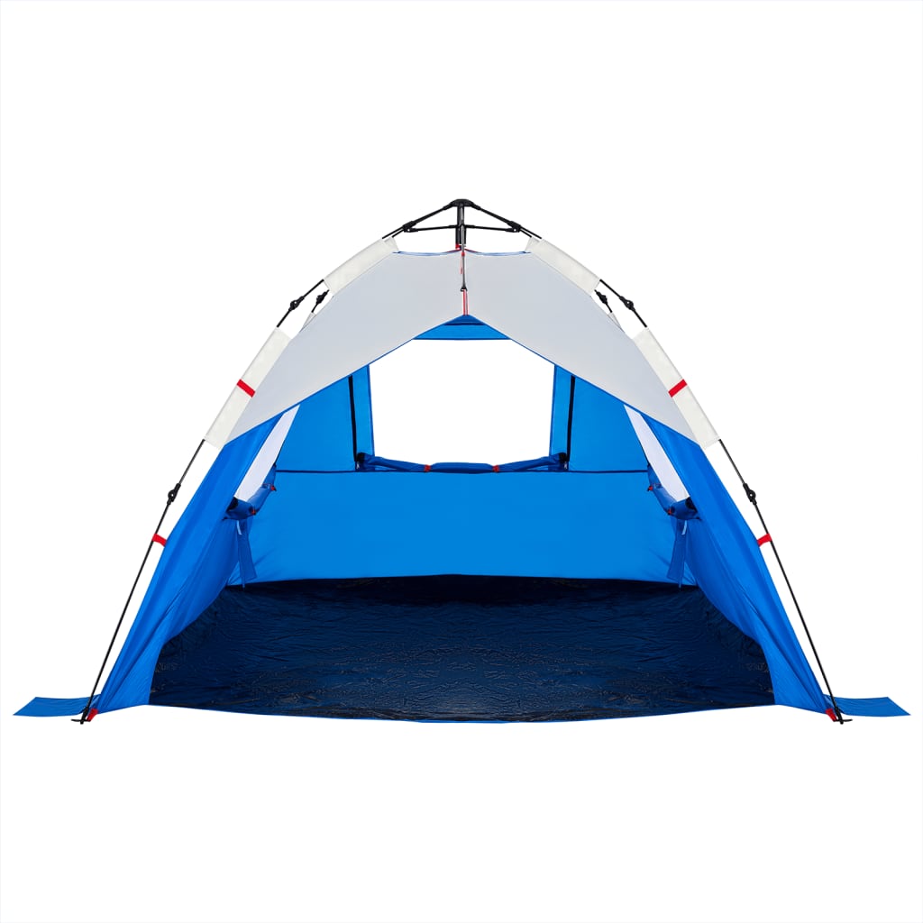 Strandtent 3-persoons waterdicht snelontgrendeling azuurblauw is nu te koop bij PeponiXL, paradijselijk wonen!