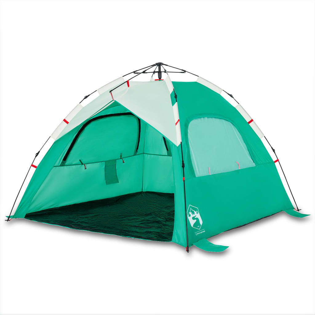 strandtent 3-persoons waterdicht snelontgrendeling zeegroen is nu te koop bij PeponiXL, paradijselijk wonen!