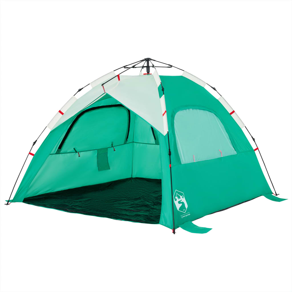 strandtent 3-persoons waterdicht snelontgrendeling zeegroen is nu te koop bij PeponiXL, paradijselijk wonen!