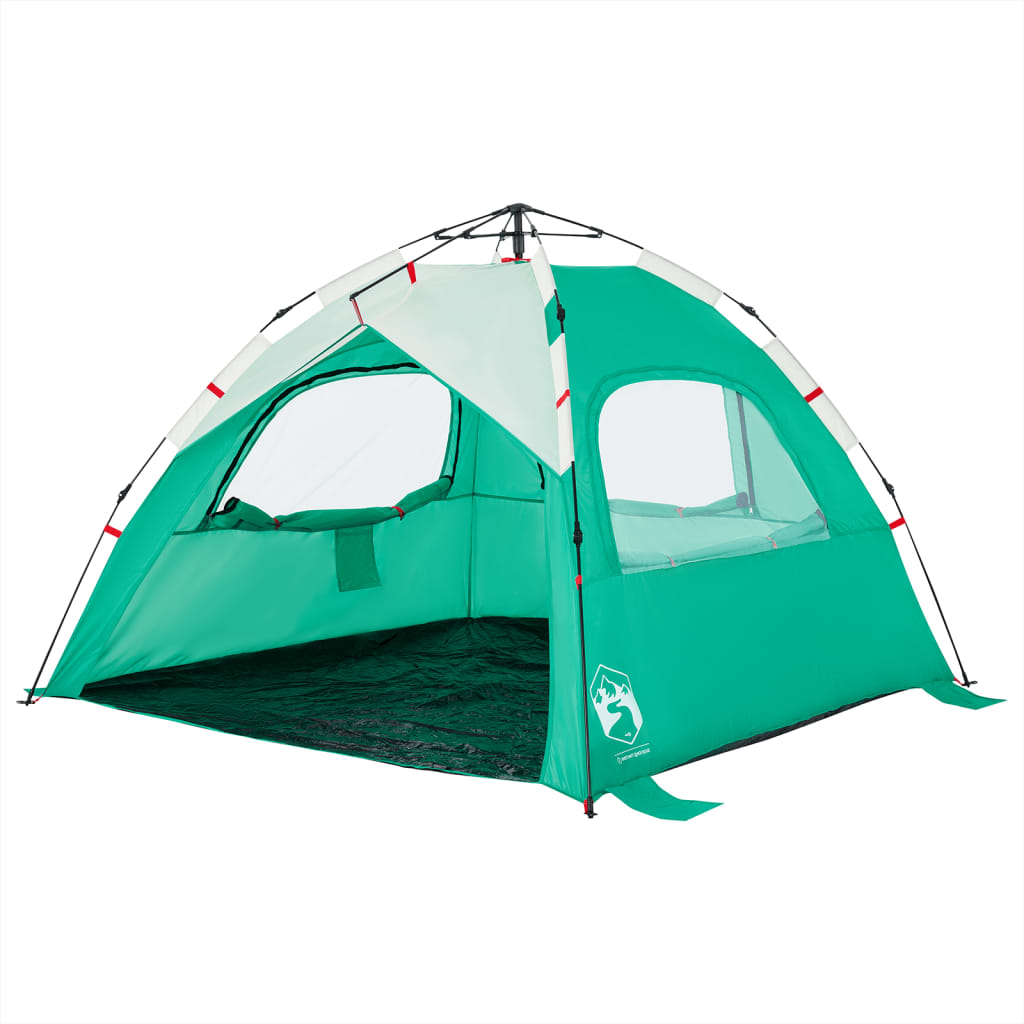 strandtent 3-persoons waterdicht snelontgrendeling zeegroen is nu te koop bij PeponiXL, paradijselijk wonen!