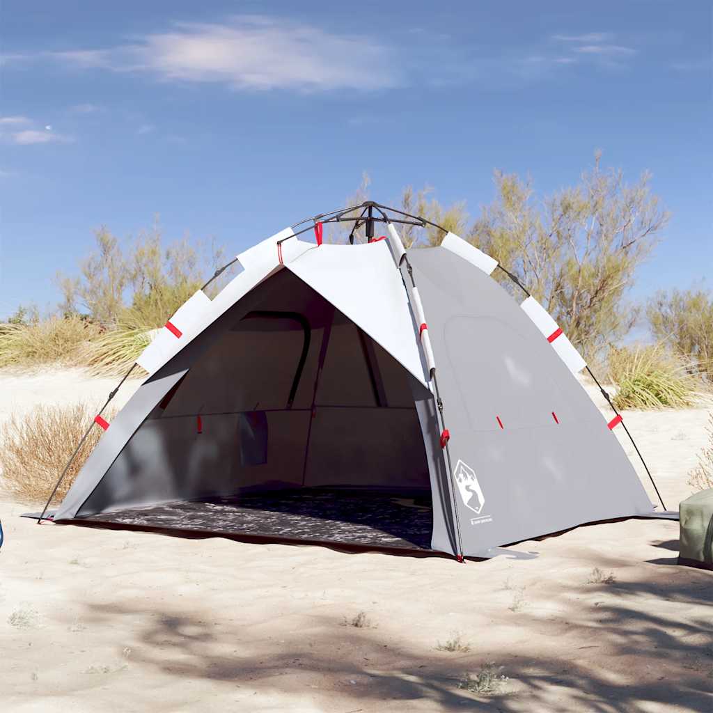 Strandtent 3-persoons waterdicht snelontgrendeling grijs is nu te koop bij PeponiXL, paradijselijk wonen!