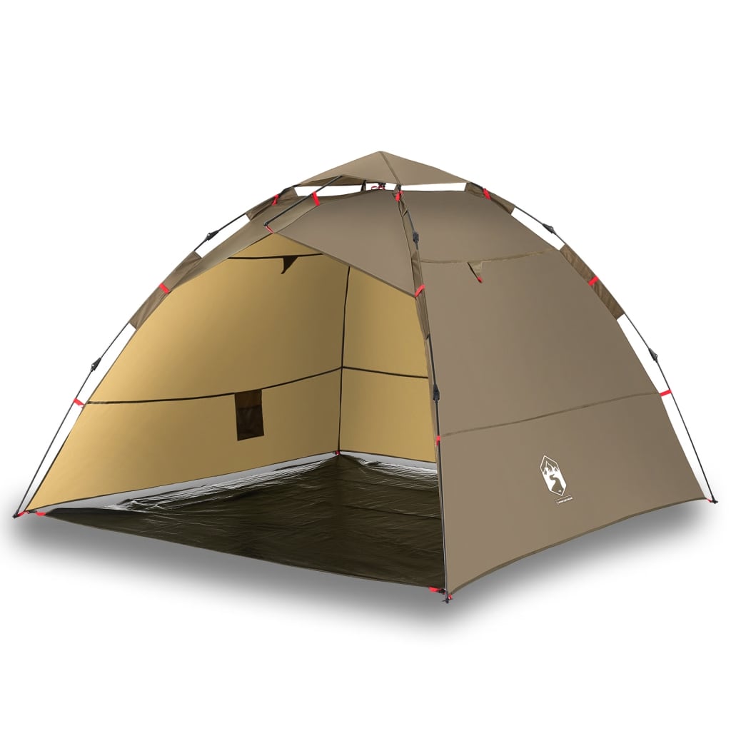 Tent 4-persoons snelontgrendeling bruin is nu te koop bij PeponiXL, paradijselijk wonen!