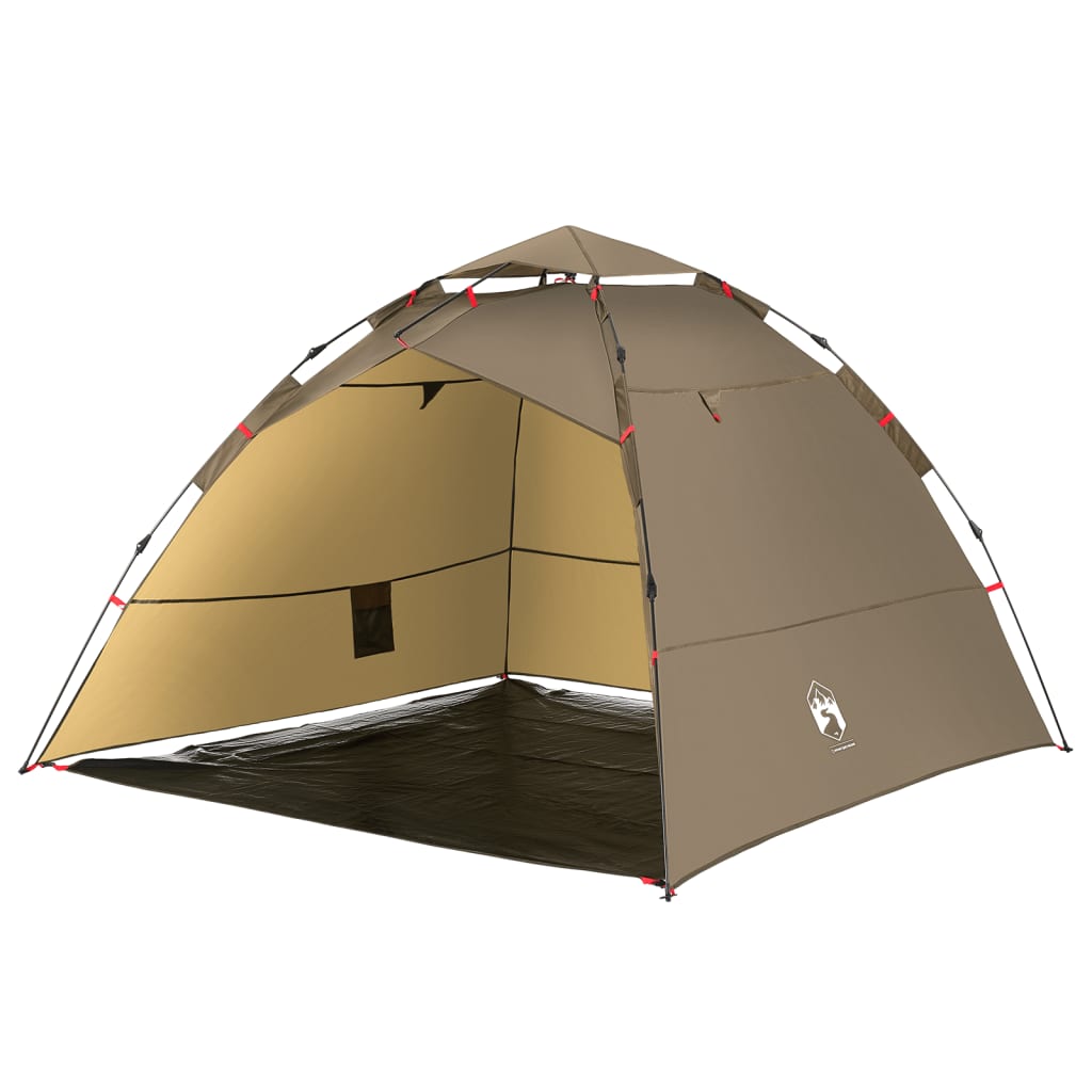 Tent 4-persoons snelontgrendeling bruin is nu te koop bij PeponiXL, paradijselijk wonen!