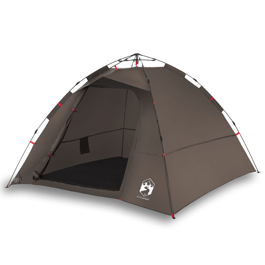 Tent 4-persoons snelontgrendeling bruin is nu te koop bij PeponiXL, paradijselijk wonen!