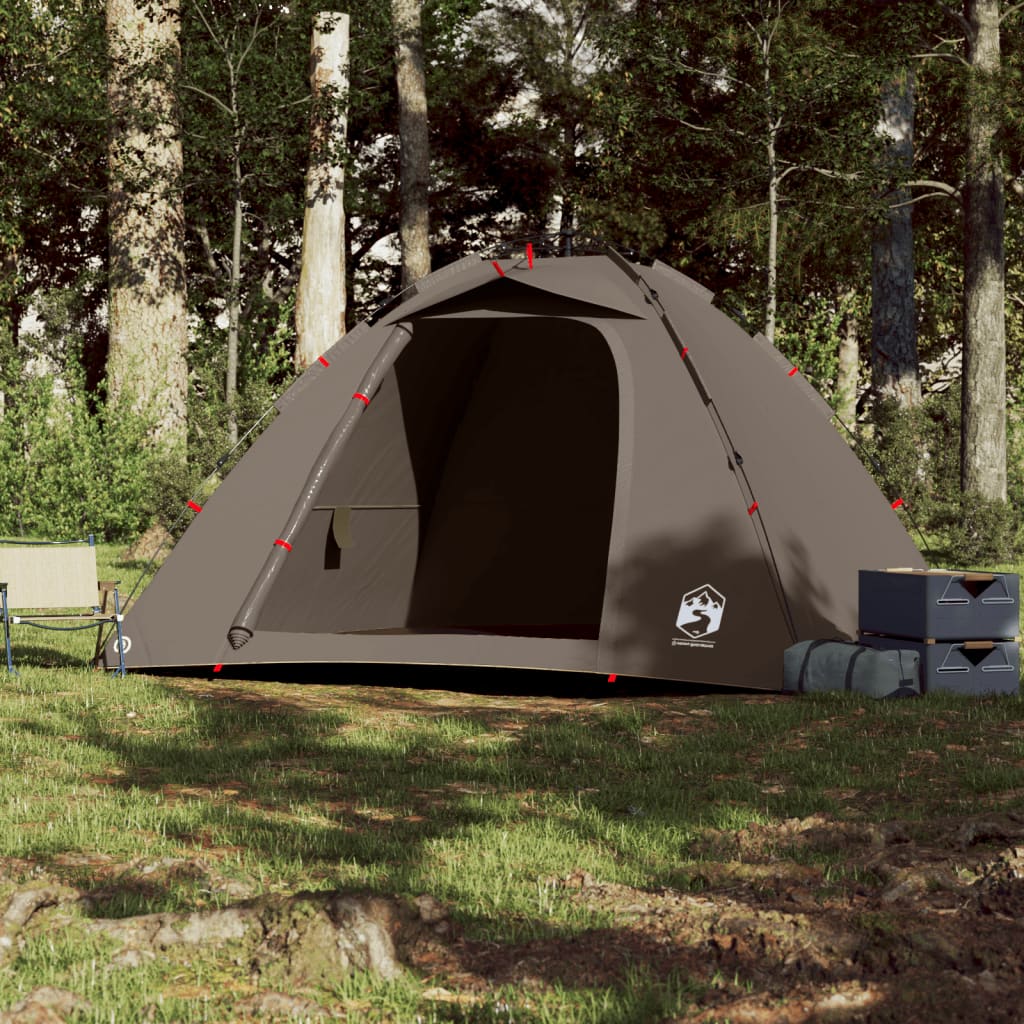 Tent 4-persoons snelontgrendeling bruin is nu te koop bij PeponiXL, paradijselijk wonen!