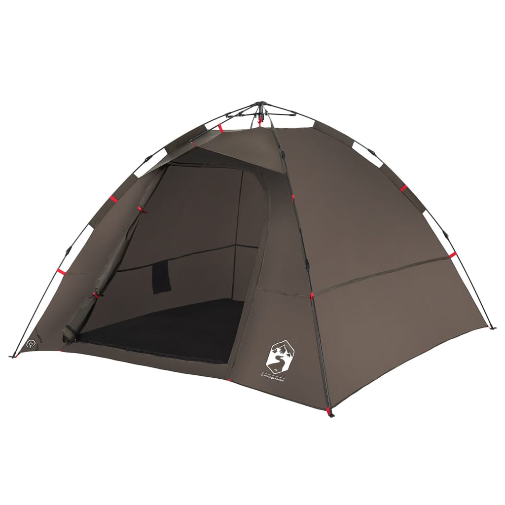 Tent 4-persoons snelontgrendeling bruin is nu te koop bij PeponiXL, paradijselijk wonen!