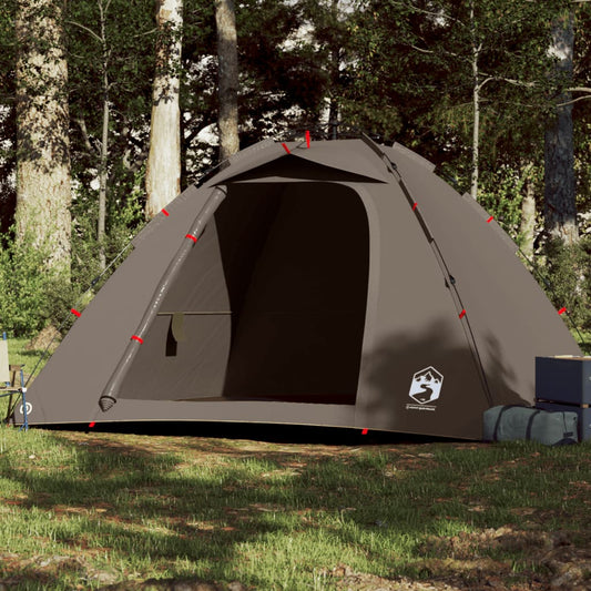 Tent 4-persoons snelontgrendeling bruin is nu te koop bij PeponiXL, paradijselijk wonen!