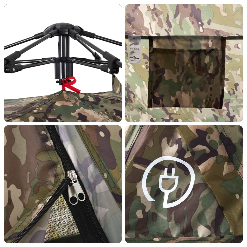 Tent 4-persoons snelontgrendeling camouflage is nu te koop bij PeponiXL, paradijselijk wonen!