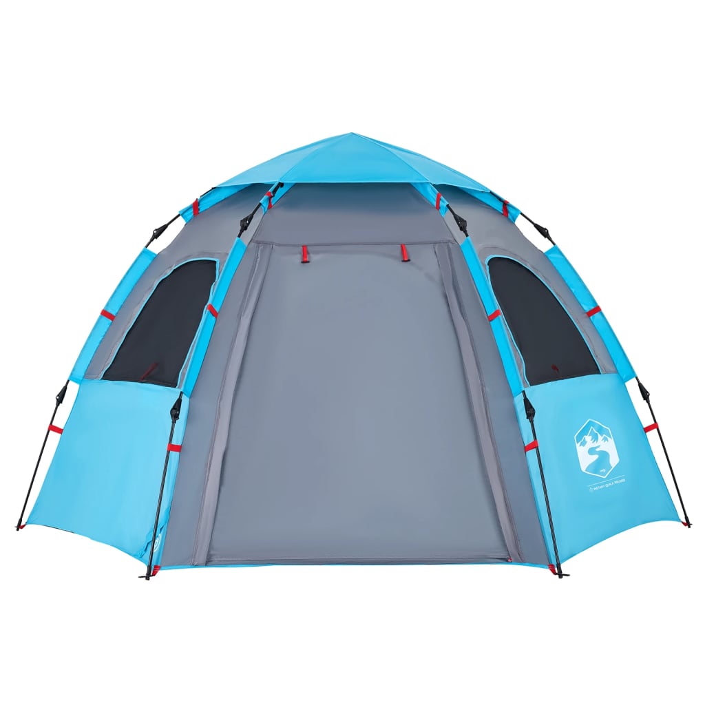 Kampeertent 4-persoons snelontgrendeling blauw is nu te koop bij PeponiXL, paradijselijk wonen!